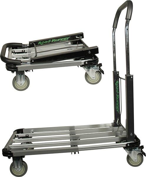 open zoom image for Grundorf Road Runner Collapsible Cart, Collapsed or Upright View
