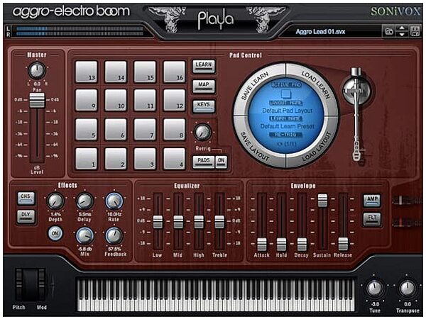 open zoom image for SONiVOX Playa Aggro Electro Boom Virtual Instrument, Screenshot