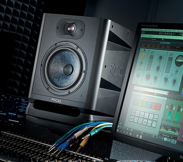 open zoom image for Focal Alpha 50 EVO Powered Studio Monitor, Single Speaker, Black, In Use