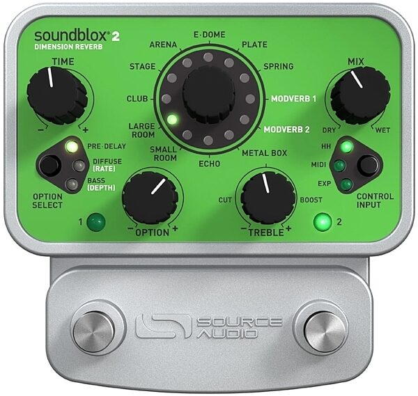 open zoom image for Source Audio SA225 Soundblox 2 Dimension Reverb Pedal, Main