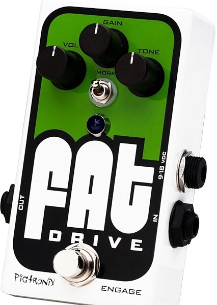 open zoom image for Pigtronix Fat Drive Tube Sound Overdrive Pedal, Angle