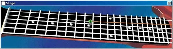 open zoom image for eMedia Blues Guitar Legends Educational Software (Macintosh and Windows), Animated Fretboard