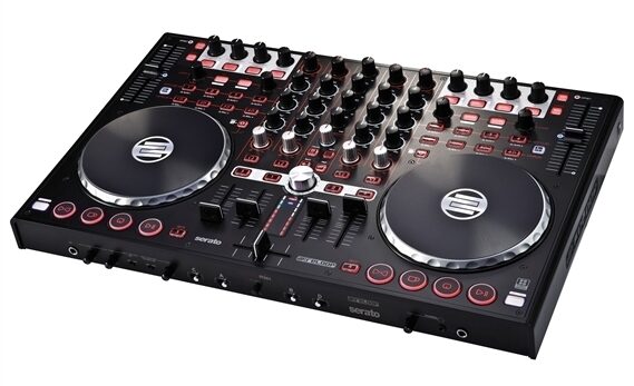 open zoom image for Reloop Terminal Mix 4 Serato DJ and VJ Controller Bundle, Angle
