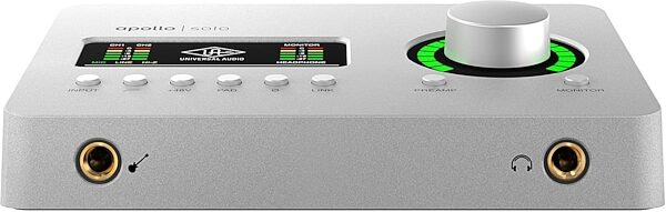 open zoom image for Universal Audio Apollo Solo Thunderbolt 3 Audio Interface, Heritage Edition, Includes 5 extra UAD plug-in collections, Open Box (Like New), Front