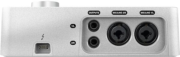 open zoom image for Universal Audio Apollo Solo Thunderbolt 3 Audio Interface, Heritage Edition, Includes 5 extra UAD plug-in collections, Open Box (Like New), Rear