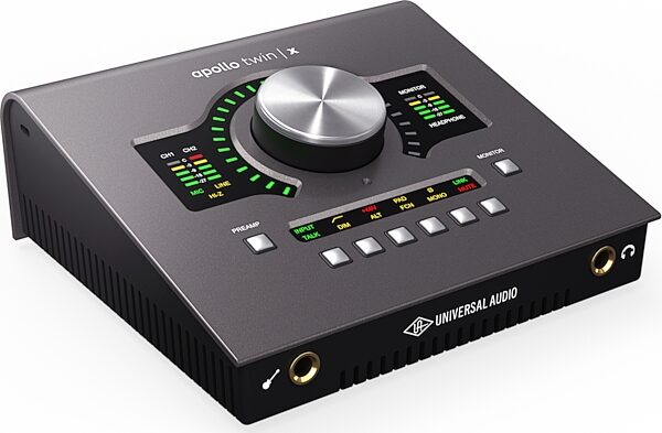 open zoom image for Universal Audio Apollo Twin X Duo USB Audio Interface (Windows), Heritage Edition, Angle