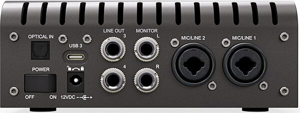 open zoom image for Universal Audio Apollo Twin X Duo USB Audio Interface (Windows), Heritage Edition, Rear