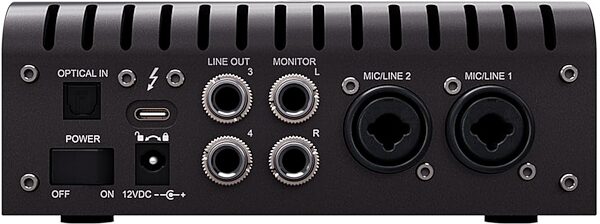 open zoom image for Universal Audio Apollo Twin X Duo Thunderbolt 3 Audio Interface, Rear