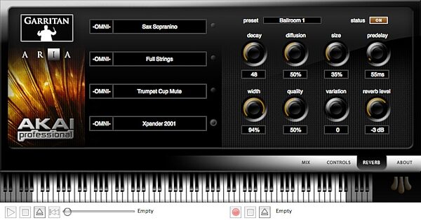 open zoom image for Akai EWIUSB USB Wind Controller, Screenshot - Aria 1