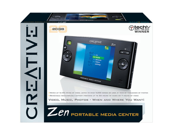 open zoom image for Creative Zen Portable Media Center for Music and Video, Box Shot