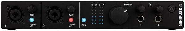 open zoom image for Arturia MiniFuse 4 USB Audio Interface, Black, Action Position Back