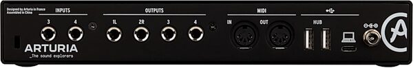 open zoom image for Arturia MiniFuse 4 USB Audio Interface, Black, Action Position Back