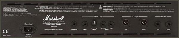 open zoom image for Marshall AS100D Acoustic Guitar Amplifier (2x50 Watts, 2x8"), Rear Panel