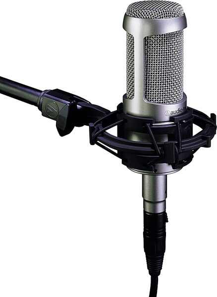 open zoom image for Audio Technica AT3035 Cardioid Condenser Microphone with Shockmount, On Boom