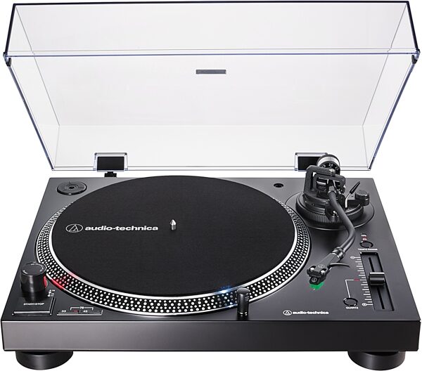 open zoom image for Audio-Technica AT-LP120XUSB Direct-Drive Turntable, Black, Open Box (Very Good), Action Position Back