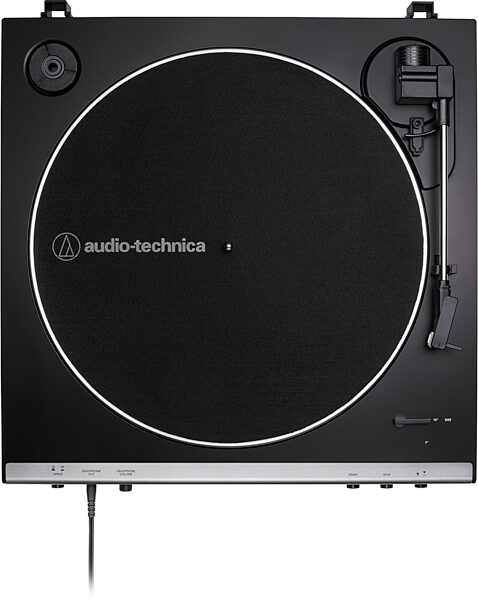 open zoom image for Audio-Technica AT-LP60XHP Belt-Drive Turntable + Headphones Combo Pack, Action Position Back
