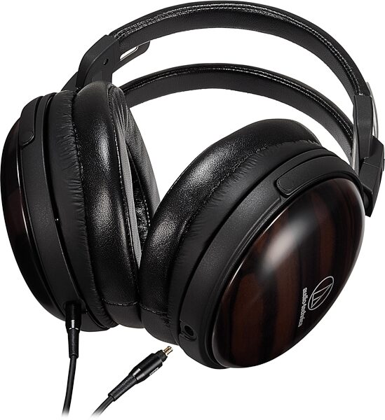 open zoom image for Audio-Technica ATH-AWKT Closed-Back Wood Headphones, Open Box (Very Good), Action Position Back