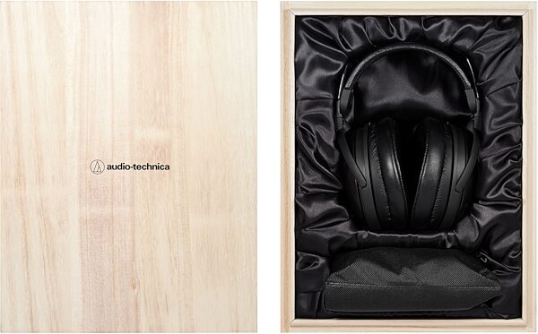 open zoom image for Audio-Technica ATH-AWKT Closed-Back Wood Headphones, Open Box (Very Good), Action Position Back