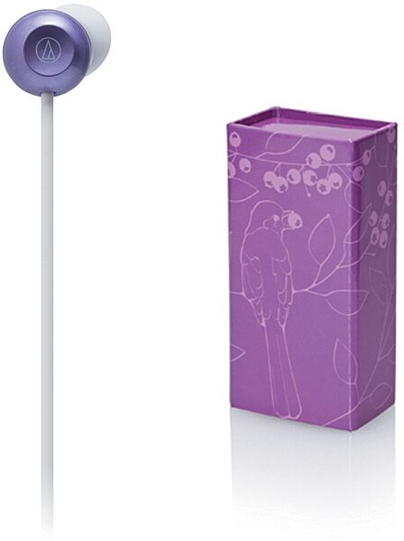 open zoom image for Audio-Technica ATHCKF300 In-Ear Headphones, Purple