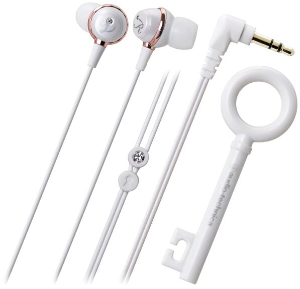 open zoom image for Audio-Technica ATHCKF500 In-Ear Headphones, White