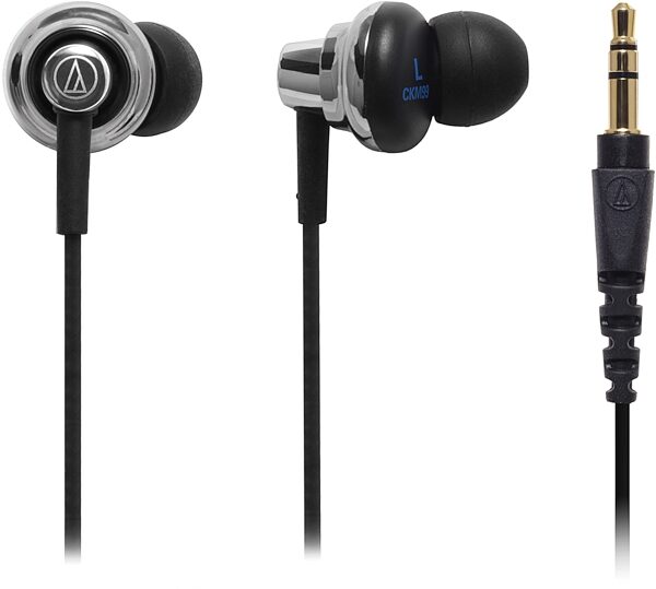 open zoom image for Audio-Technica ATHCKM99 In-Ear Headphones, Black