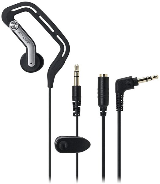 open zoom image for Audio-Technica ATHCP300 In-Ear Headphones, Black