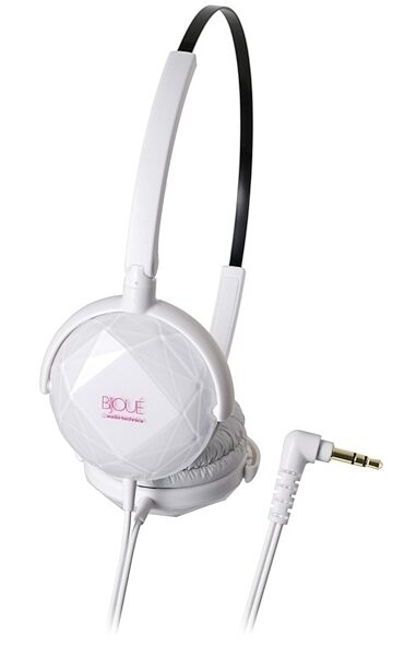 open zoom image for Audio-Technica ATH-FW33 FashionFidelity BIJOUE Headphones, White