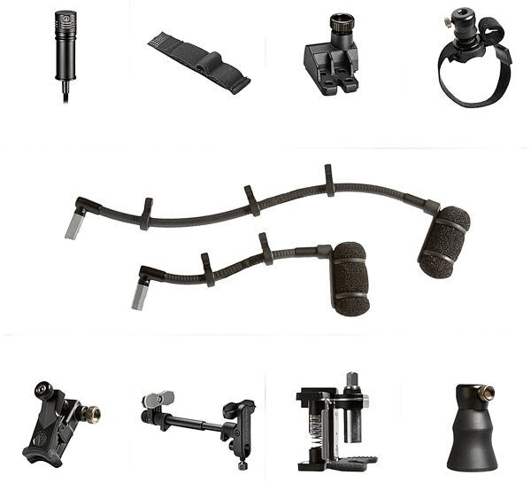 open zoom image for Audio-Technica ATM350S Cardioid Condenser Instrument Microphone with Surface Mounting System, With 5" Gooseneck, Open Box (Like New), Mount Options