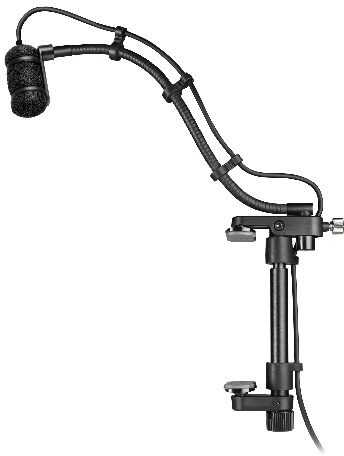 open zoom image for Audio-Technica ATM350GL Cardioid Condenser Instrument Microphone with Guitar Mounting System, With 9" Gooseneck, Action Position Back