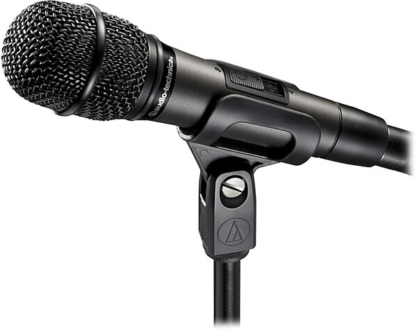 open zoom image for Audio-Technica AT-M610a/S Hypercardioid Dynamic Handheld Microphone with Switch, New, Action Position Back