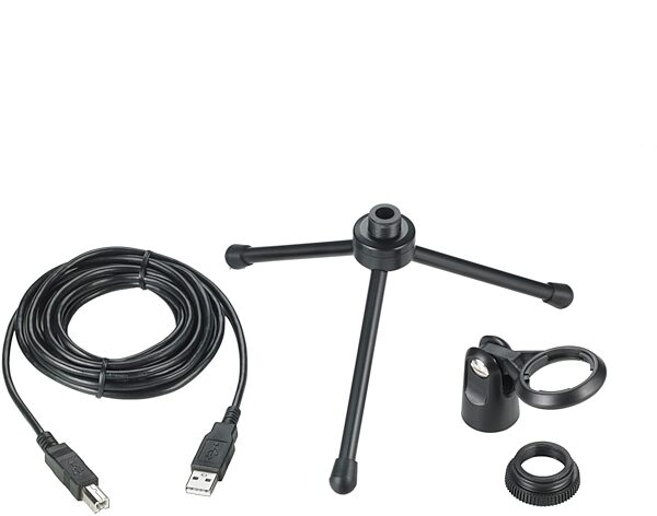 open zoom image for Audio-Technica ATR2500 USB Condenser Microphone, Included Accessories