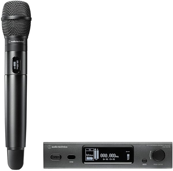 open zoom image for Audio-Technica ATW-3212NC710 3000 Series Wireless Handheld Microphone System (Network-Enabled), Band DE2 (470.125 - 529.975 MHz), Main