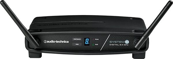 open zoom image for Audio-Technica ATW-1102 System 10 Wireless Handheld Microphone System, 2.4 GHz ISM Band, Action Position Back