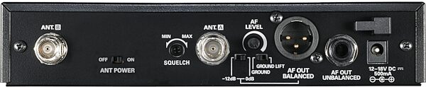open zoom image for Audio-Technica ATW-2110b 2000 Series Wireless Bodypack System, Open Box (Like New), Receiver Rear
