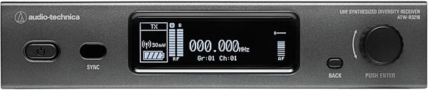 open zoom image for Audio-Technica ATW-3211N893X 3000 Series Wireless Headworn Microphone System (Network-Enabled), Band DE2 (470.125 - 529.975 MHz), Black, Open Box (Very Good), Action Position Back
