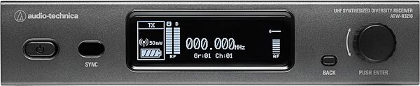 open zoom image for Audio-Technica ATW-R3210 3000 Series (Fourth Generation) Diversity Receiver, Band EE1 (530.000 - 589.975 MHz), Action Position Back