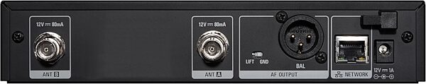 open zoom image for Audio-Technica ATW-R3210N 3000 Series (4th generation) Network-Enabled Receiver, Band DE2 (470.125 - 529.975 MHz), Rear