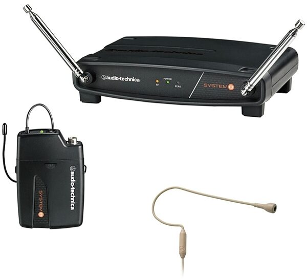 open zoom image for Audio-Technica ATW-801/H92 System 8 VHF Wireless Headset Microphone System, Beige