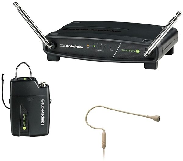 open zoom image for Audio Technica ATW-901/H92 System 9 Wireless Headset Microphone System, Beige