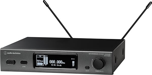 open zoom image for Audio-Technica ATW-3212/C510 Fourth-Generation 3000 Series Wireless Vocal Microphone System, Band DE2 (470.125 - 529.975 MHz), Action Position Back