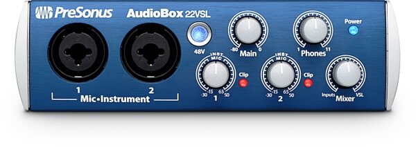 open zoom image for PreSonus AudioBox 22VSL USB Audio Interface, Front