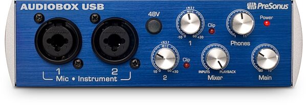 open zoom image for PreSonus AudioBox USB Recording Interface, Front