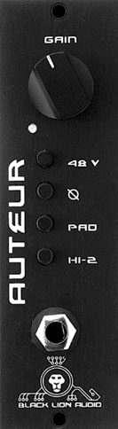 open zoom image for Black Lion Audio Auteur 500 Microphone Preamplifier, Front