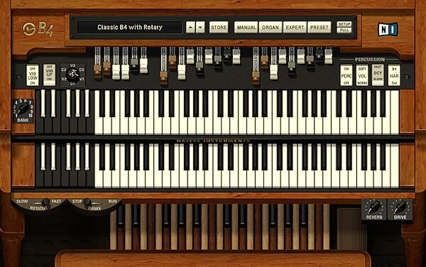 open zoom image for Native Instruments B4 Organ (Macintosh and Windows), B4 II