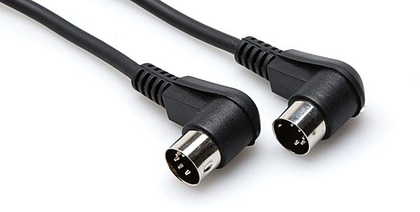 open zoom image for Hosa Standard MIDI Cable, Right Angle Ends, 3 foot, MID-303RR, Main