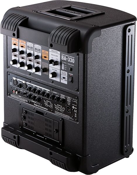 open zoom image for Roland BA-330 Stereo Portable Amplifier, New, Back - Angle