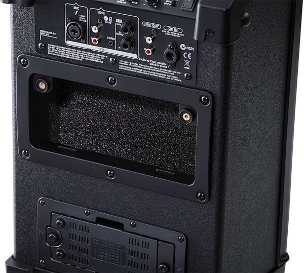 open zoom image for Roland BA-55 Battery Powered Portable Amplifier, Back Zoom