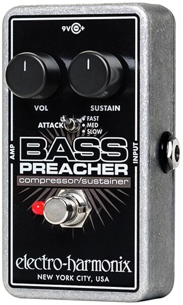 open zoom image for Electro-Harmonix Bass Preacher Compressor Pedal, New, Main