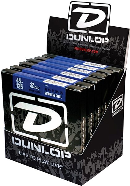 open zoom image for Dunlop Stainless Steel 5-String Bass Strings, Main