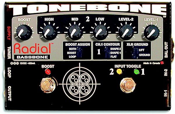 open zoom image for Radial Tonebone Bassbone Balanced XLR DI Pedal, Main
